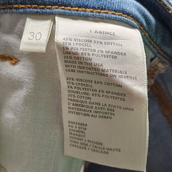 NWT L'AGENCE Margot Jean Cascade 30 - Picture 6 of 7